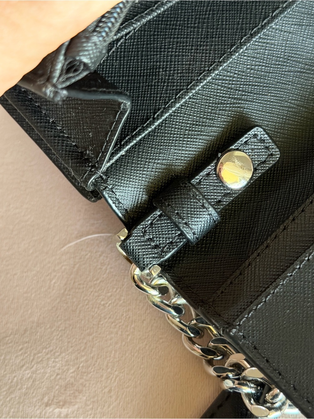 MICHAEL KORS Jet Set Medium Signature Logo Crossbody Bag in Gray/ Black - Picture 12 of 16